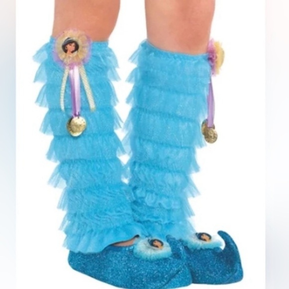 New Disney Jasmine Leg Warmers NWT princess socks Jasmine from Aladdin socks